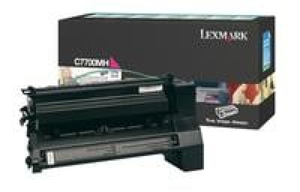 1 X Genuine Lexmark C772 Magenta Toner Cartridge Return Program -