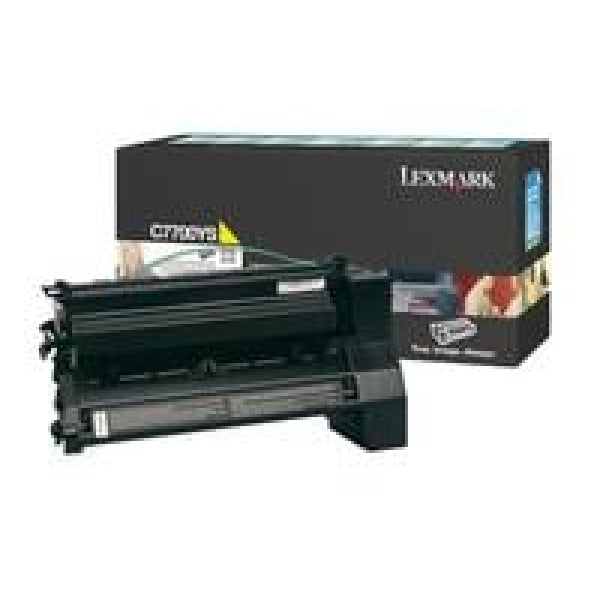 1 X Genuine Lexmark C772 Yellow Toner Cartridge High Yield Return Program -