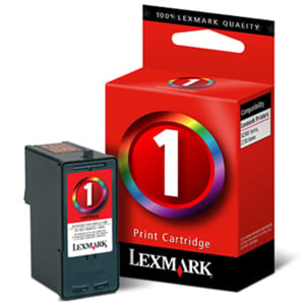 1 X Genuine Lexmark #1 Colour Ink Cartridge 18C0781 -