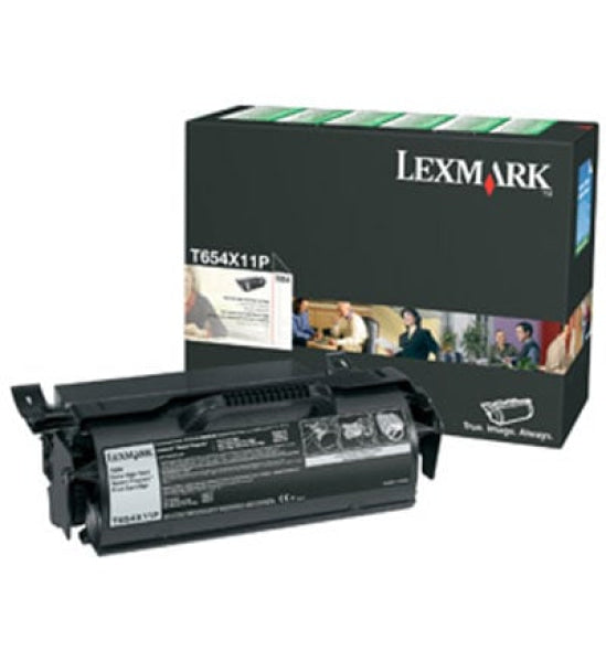 1 X Genuine Lexmark T654 T656 Toner Cartridge Extra High Yield Return Program -