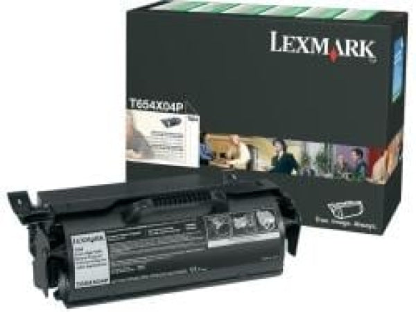 1 X Genuine Lexmark T654 T656 Toner Cartridge For Label Applications Extra High Yield Return Program