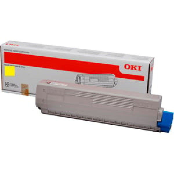 1 X Genuine Oki C3100 Yellow Toner Cartridge -