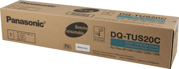 1 X Genuine Panasonic Dq-Tus20C Cyan Toner Cartridge Dp-C264 Dp-C354 -