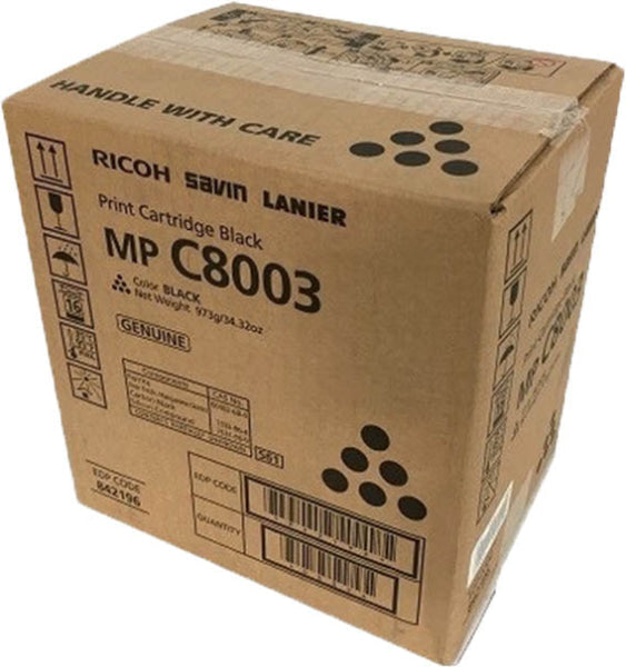 1 X Genuine Ricoh Im C6500 C8000 Mp-C6503 Mp-C8003 Black Toner Cartridge 842188 -
