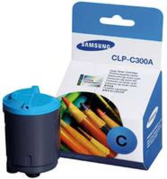 1 X Genuine Samsung Clp-300 Clx-2160 Clx-3160 Cyan Toner Cartridge Clp-C300A -