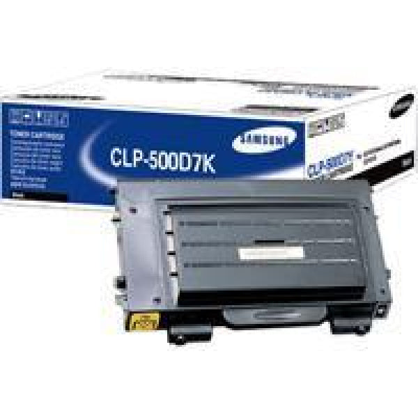 1 X Genuine Samsung Clp-500 Clp-550 Black Toner Cartridge Clp-500D7K -