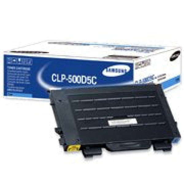 1 X Genuine Samsung Clp-500 Clp-550 Cyan Toner Cartridge Clp-500D5C -