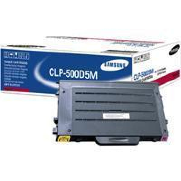 1 X Genuine Samsung Clp-500 Clp-550 Magenta Toner Cartridge Clp-500D5M -