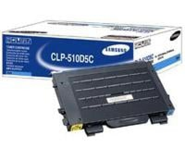 1 X Genuine Samsung Clp-510 Clp-510N Cyan Toner Cartridge Clp-510D5C -