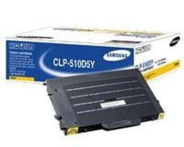 1 X Genuine Samsung Clp-510 Clp-510N Yellow Toner Cartridge Clp-510D5Y -