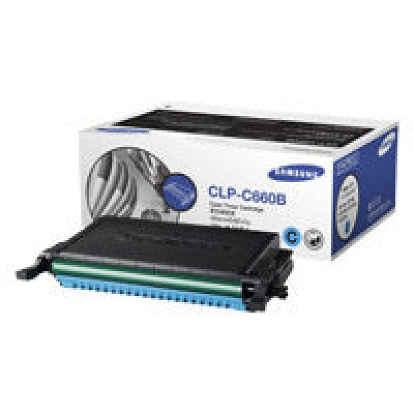 1 X Genuine Samsung Clp-610 Clp-660 Clx-6210 Clx-6240 Cyan Toner Cartridge Clp-C660B St886A -