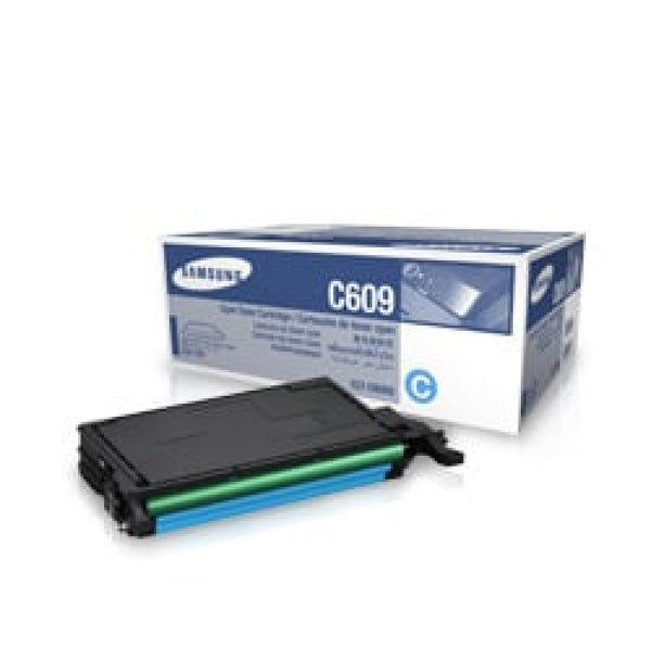 1 X Genuine Samsung Clp-770Nd Clp-775Nd Cyan Toner Cartridge Clt-C609S Su086A -