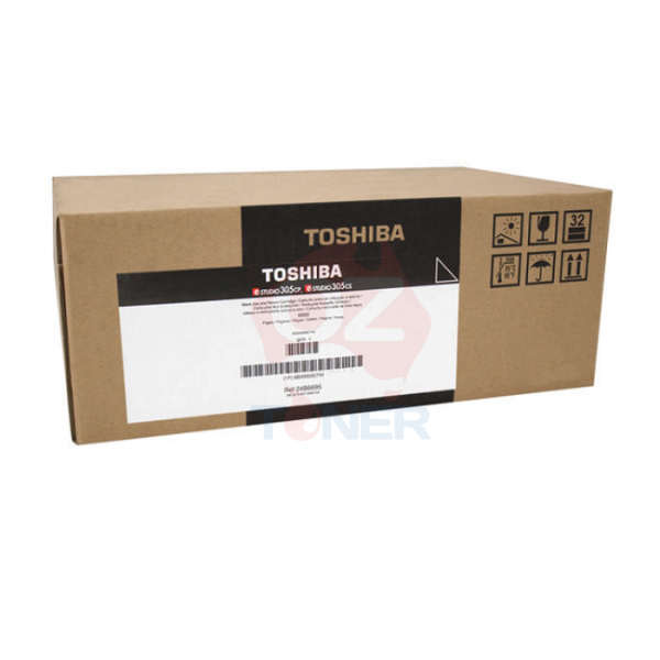 1 X Genuine Toshiba E-Studio 305Cs 305Cp Black Toner Cartridge 6K [Tfc305Pkr] -