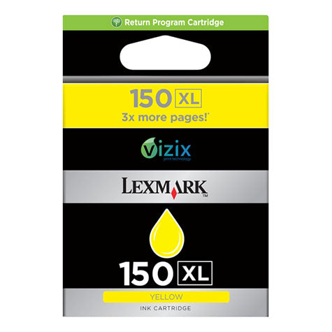 Lexmark No.150XL Compatible Yellow Ink Cartridge High Yield – (14N1618AAN) 0.7K
