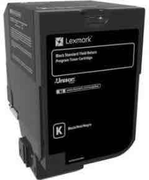1 X Genuine Lexmark Cs725 Cx725 74C6Sk Black Toner Cartridge Standard Yield Return Program -