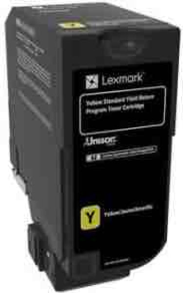 1 X Genuine Lexmark Cs725 Cx725 74C6Sy Yellow Toner Cartridge Standard Yield Return Program -