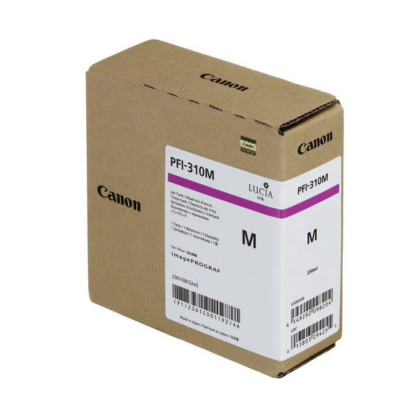 Genuine Canon PFI-310M Magenta Ink Tank Cartridge for Tx Range LFP 330ML