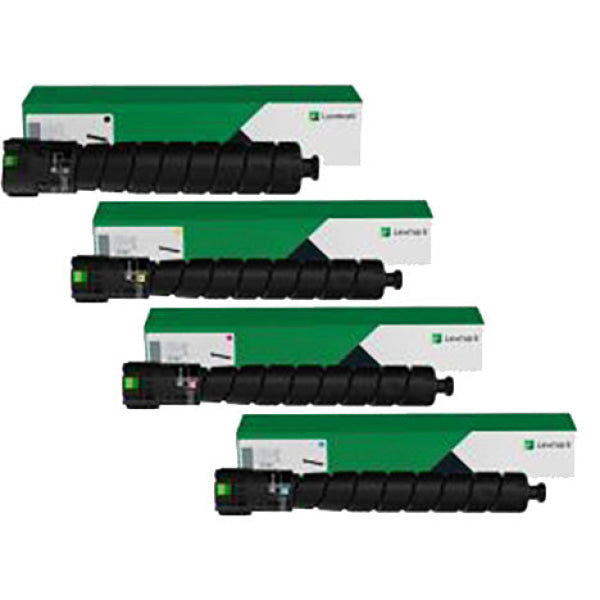 4X Pack Genuine Lexmark Cs943 73D0Hk/C/M/Y Toner Cartridge Set (52K/26K) -