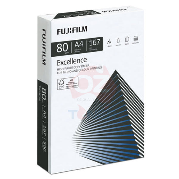 5X Ream Fujifilm Excellence A4 White 80Gsm Copier/Laser/Inkjet Paper [P/N:gaaa7630]
