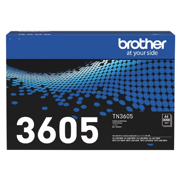 Brother TN3605 Toner Cartridge Black For MFC-L6720DW MFC-L5710DW HL-L6210DW HL-L5210DW HL-L5210DN 3K