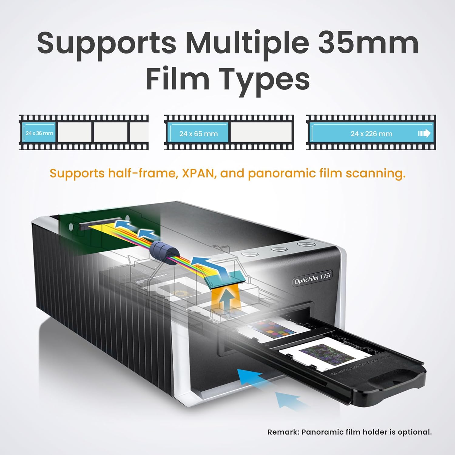 Plustek OpticFilm 135i 35mm Film Scanner – High-Resolution Film & Slide Scanner