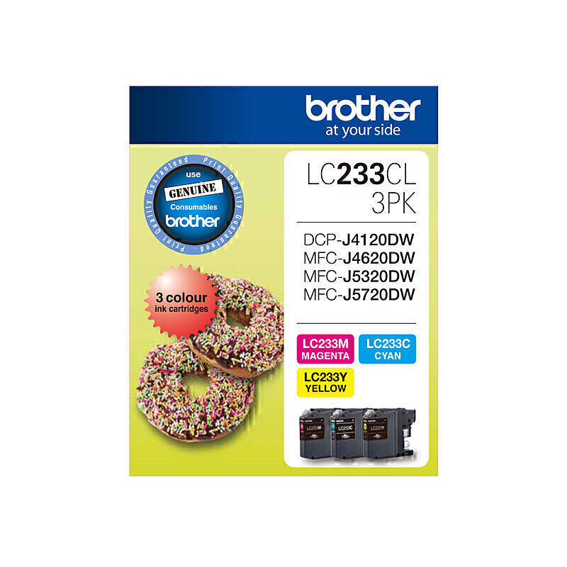 Brother LC233 CMY Colour Pack LC-233CL3PK