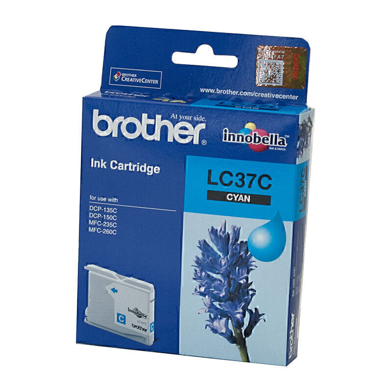 Brother LC37 Cyan Ink Cart LC-37C