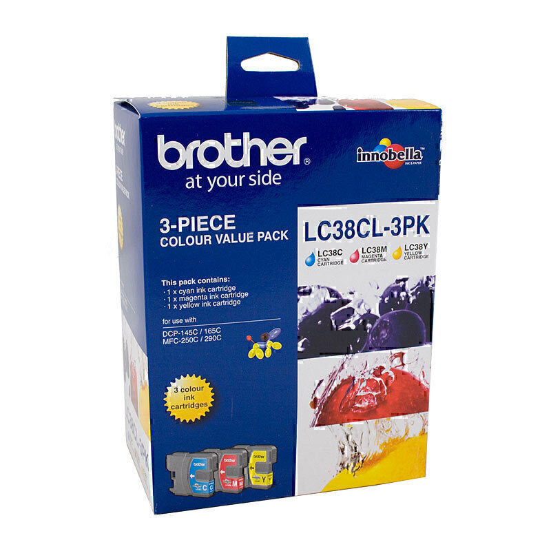 Brother LC38 CMY Colour Pack LC-38CL3PK