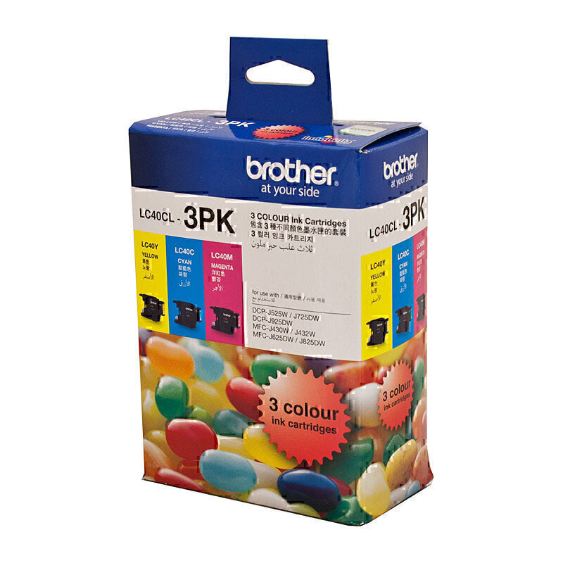 Brother LC40 CMY Colour Pack LC-40CL3PK