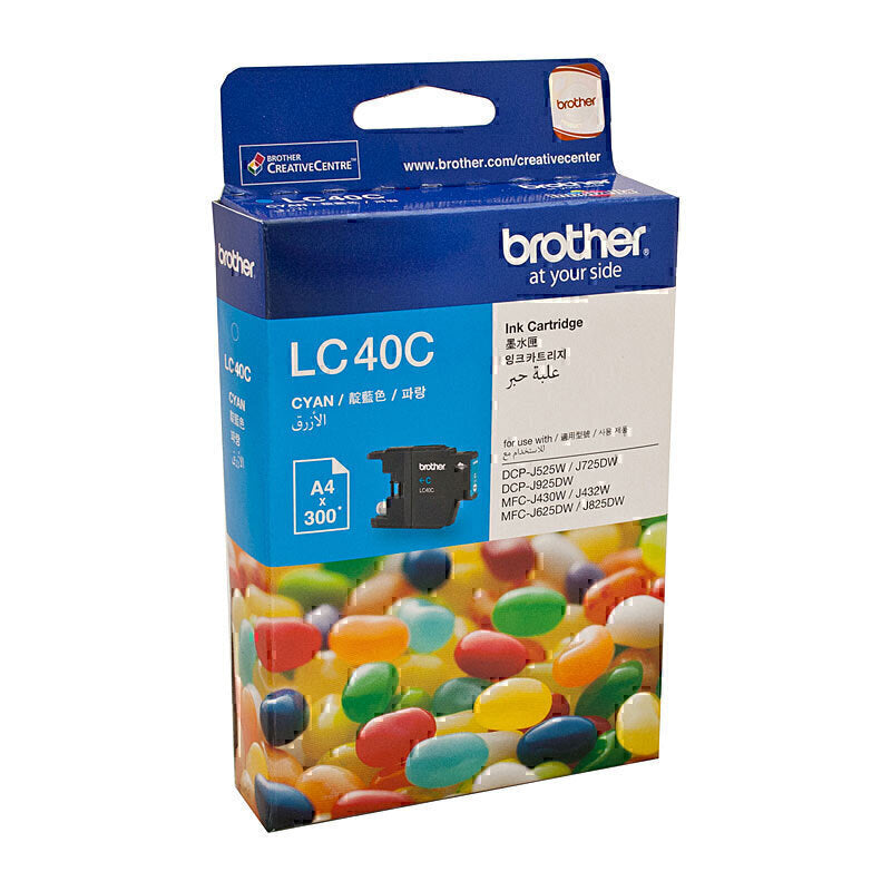Brother LC40 Cyan Ink Cart LC-40C