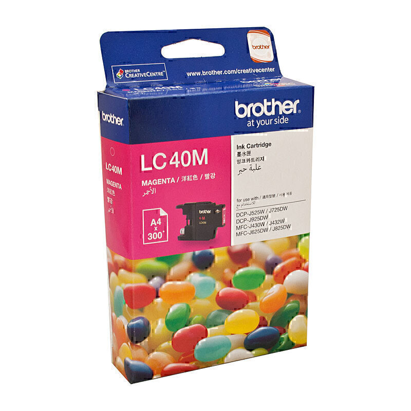 Brother LC40 Magenta Ink Cart LC-40M
