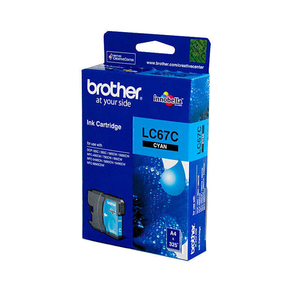 Brother LC67 Cyan Ink Cart LC-67C