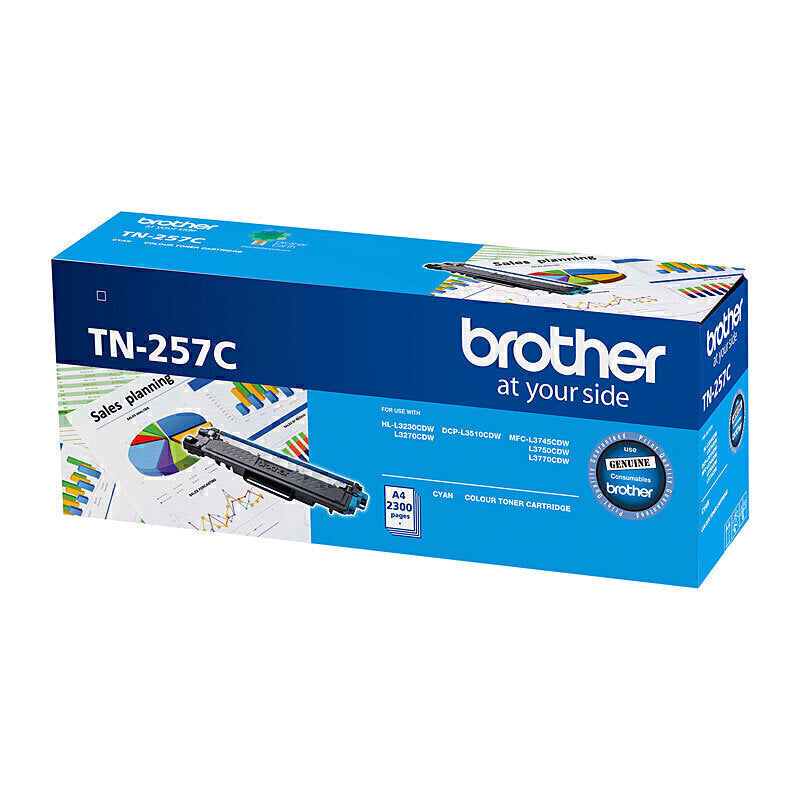 Brother TN257 Cyan Toner Cart TN-257C