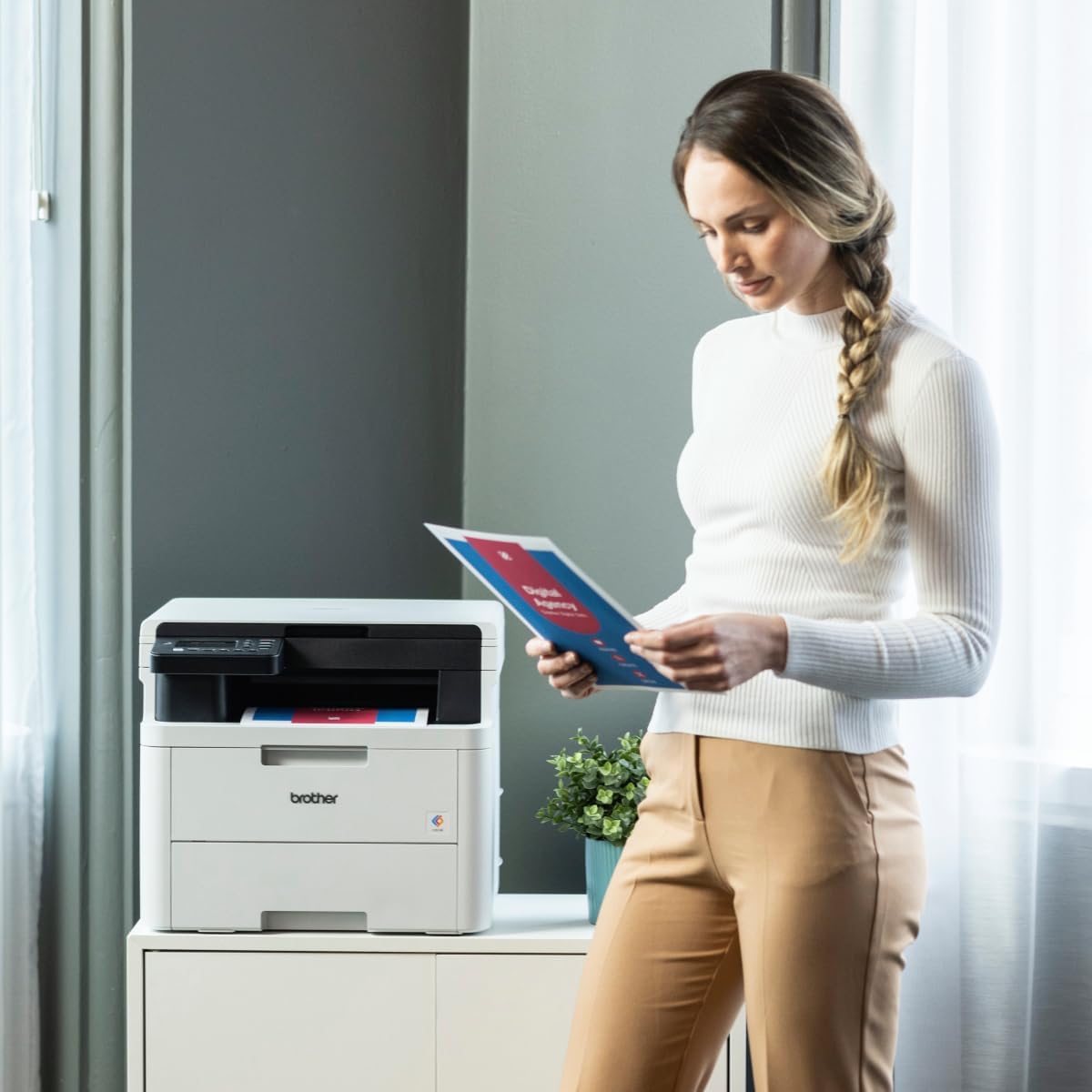 Brother DCP-L3520CDW A4 Color Laser MFP Printer+BONUS: TN258XL High Yield Black Toner (3K)