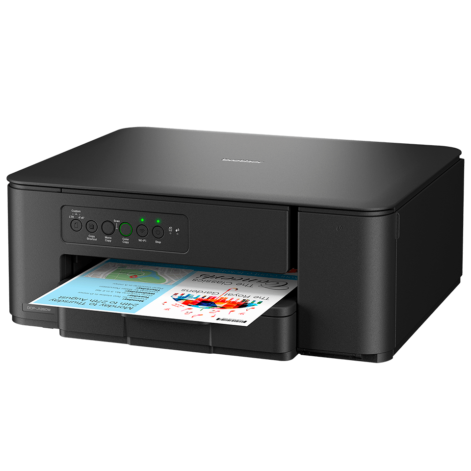 Brother DCP-J1260W A4 Wired & Wireless 3-in-1 Inkjet Multifunction Printer+LC531 Ink Set