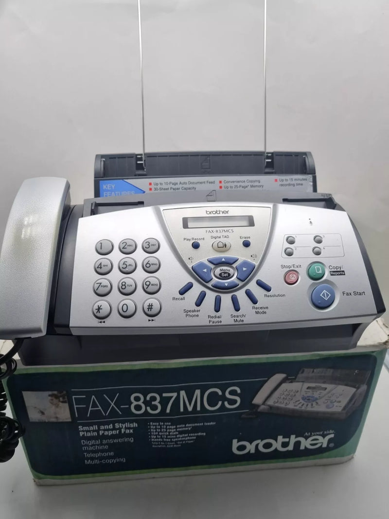 *Used!* Brother FAX-837MCS A4 Thermal Transfer Plain Paper Fax Machine+BONUS:PC-402RF