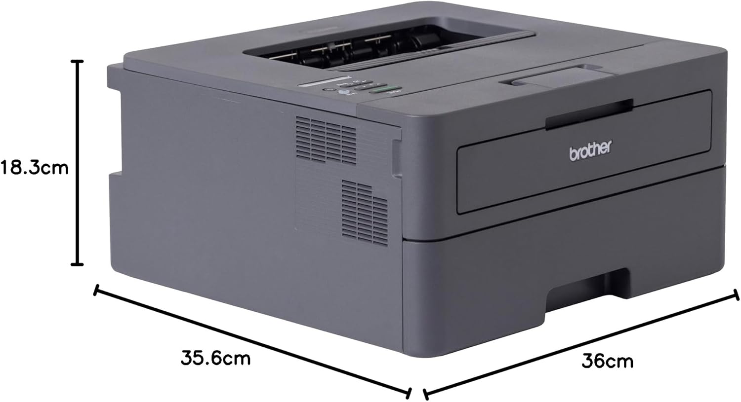 Bundle: Brother HL-L2445DW A4 Wireless Mono Laser Printer+BONUS: TN2530 Black Toner (Up to 1.2K Pages)