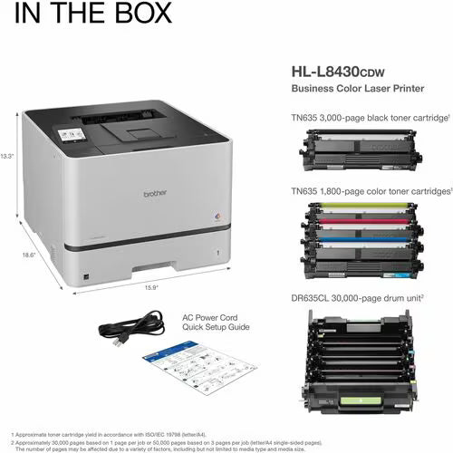 Brother HL-L8430CDW A4 Colour Laser Printer+Duplexer+Wi-Fi 31PPM TN645 (NZ)