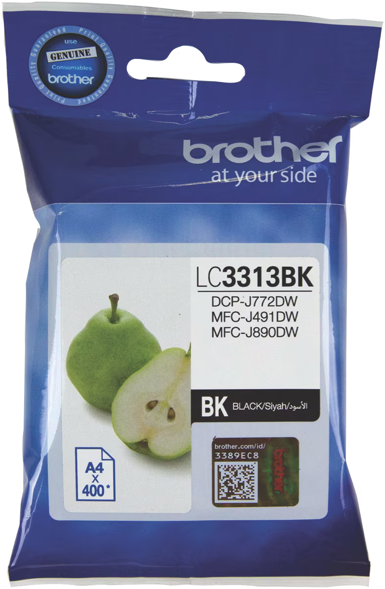 Genuine Brother LC3313 Black Ink Cartridge for DCP-J772dw MFC-J491dw J890dw [LC-3313BK]