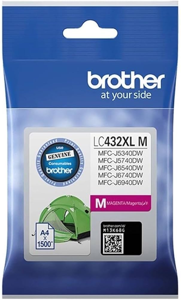 Genuine Brother LC-432XL MAGENTA Ink Cartridge for MFC-J5740DW/J6540DW/J6740DW/J6940DW [LC432XLM]