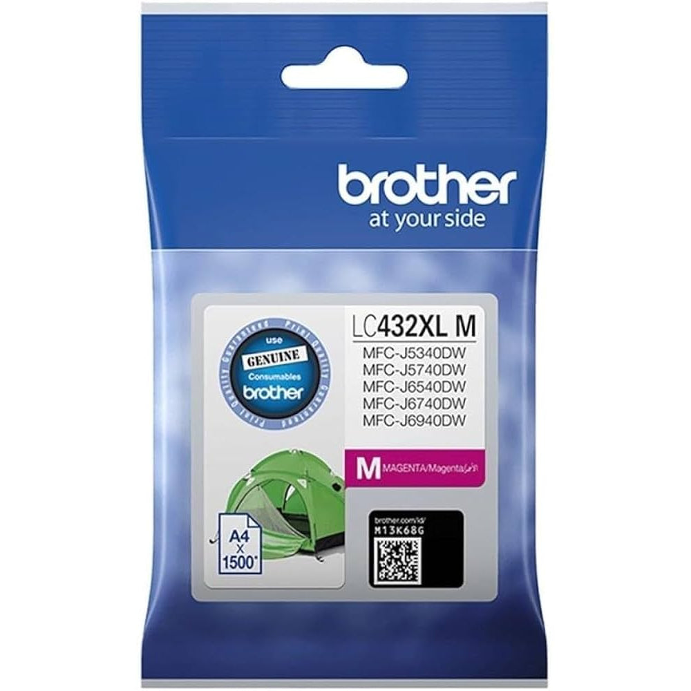 Genuine Brother LC-432XL MAGENTA Ink Cartridge for MFC-J6740DW J6540DW J6540DW J6940DW [LC432XLM]