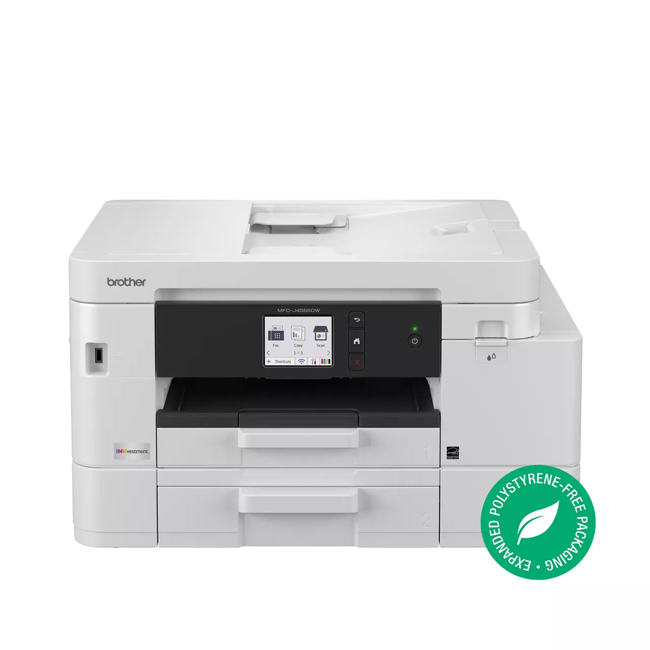 Brother MFC-J4555DW INKvestment A4 Colour Inkjet All-in-One Printer+Dual Tray+NFC (WiFi, Ethernet, Automatic Duplex)