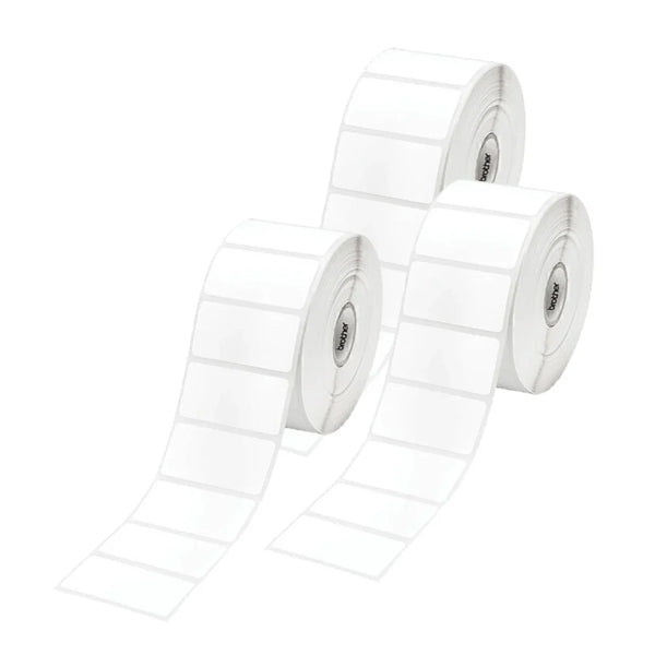 Brother Die Cut Paper Adhesive Label Roll - 3 pack (1,500 Labels per label) [RD-S05C1-3PK]