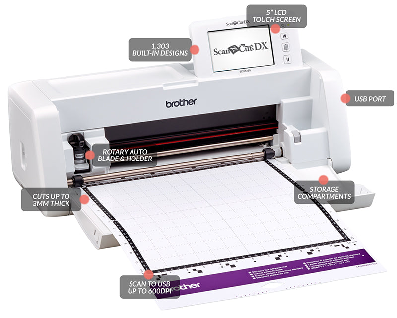 Brother SDX1250 ScanNCut DX Craft Quilting/Paper/Vinyl Cutting Machine