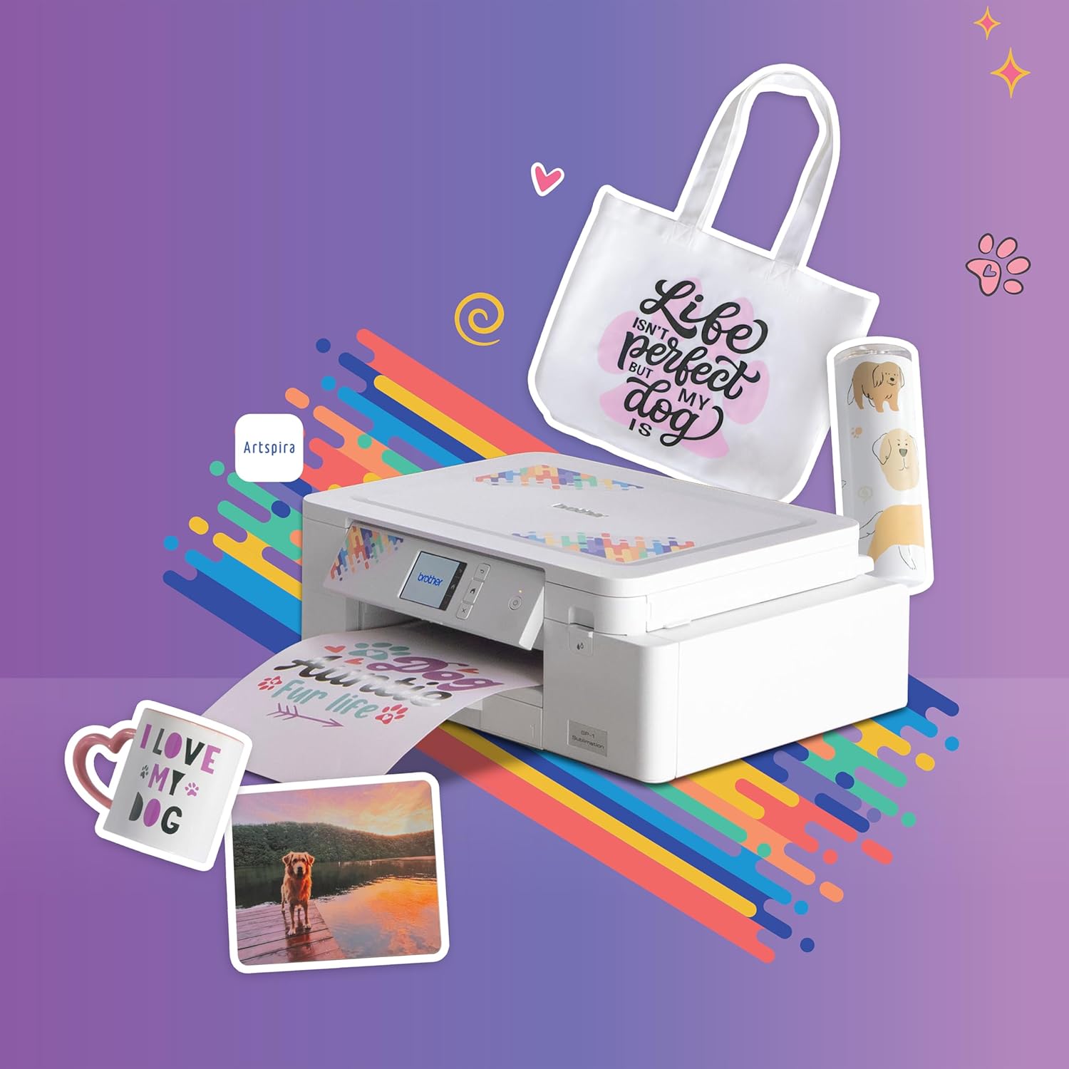 Brother SP-1 Sublimation Printer – Wireless Dye-Sublimation Printer for Personalised Projects (BRSP1PR)