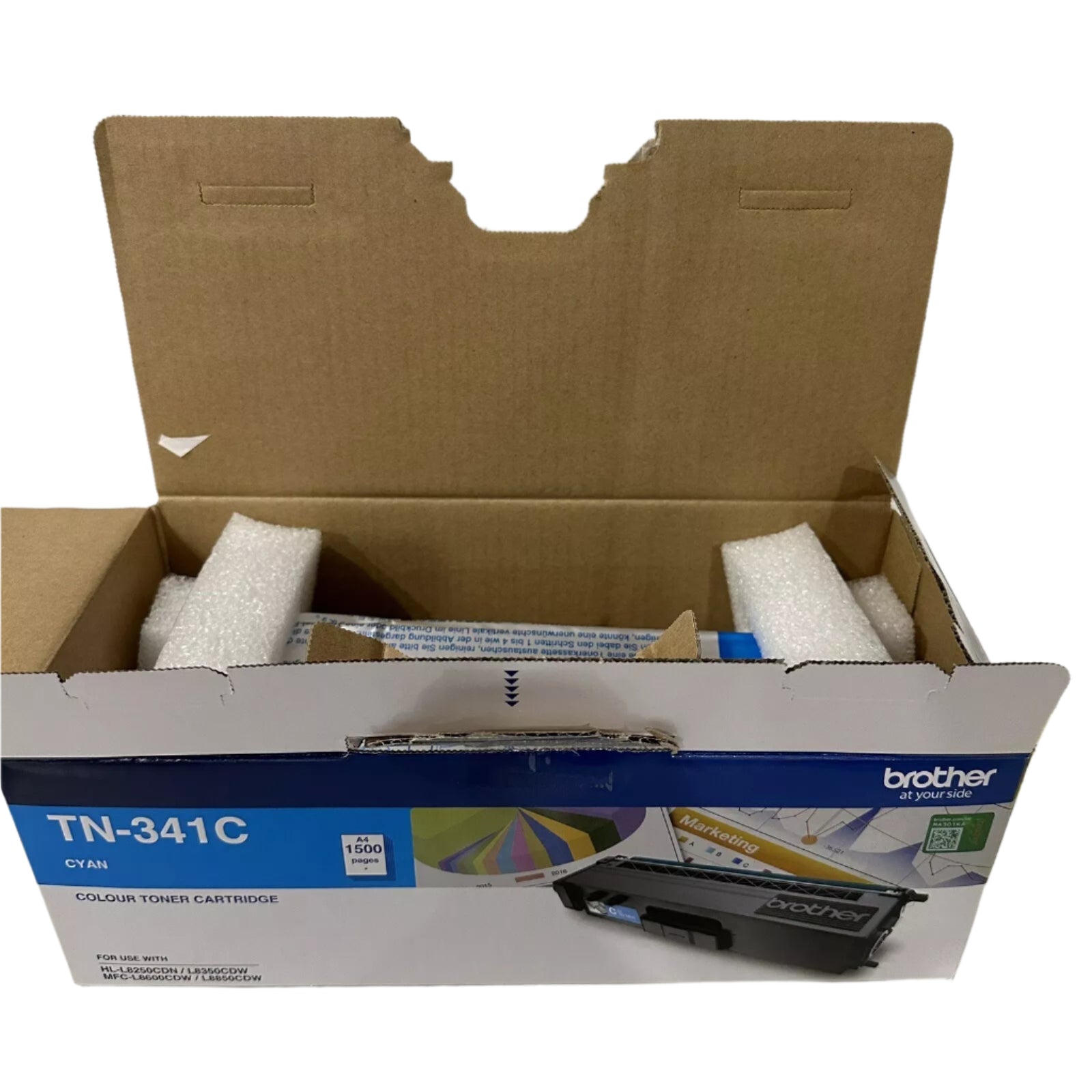 *CLEAR!* 3x Pack Genuine Brother TN-341 C/M/Y Color Toner Cartridge Set *Damaged Box or Unbox*
