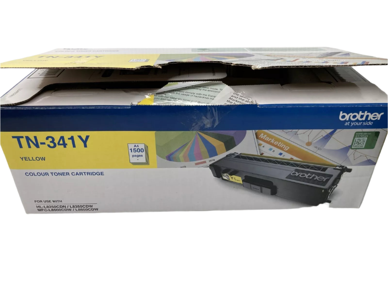 *CLEAR!* 3x Pack Genuine Brother TN-341 C/M/Y Color Toner Cartridge Set *Damaged Box or Unbox*