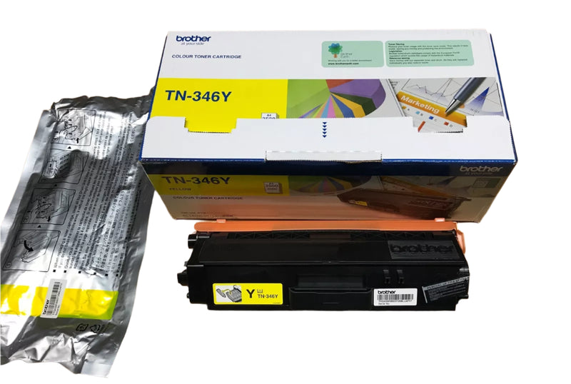 *Open Box* Genuine Brother TN346Y Yellow Toner for HL-L8350cdn MFC-L8600CDW MFC-L8850cdw 3.5K [TN-346]