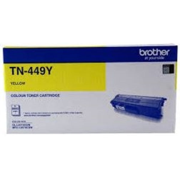 *CLEAR!* Genuine Brother TN-449 Ultra High Yield Yellow Toner Cartridge 9K [TN449Y]