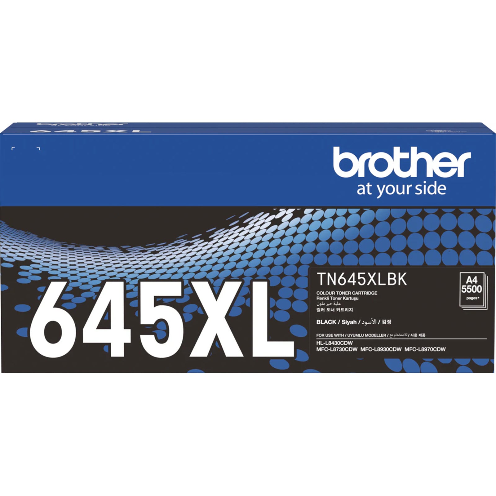 Brother TN645XLBK High Yield Black Toner Cartridge for HL-L8430CDW MFC-L8970CDW MFC-L8930CDW - 5.5K pages